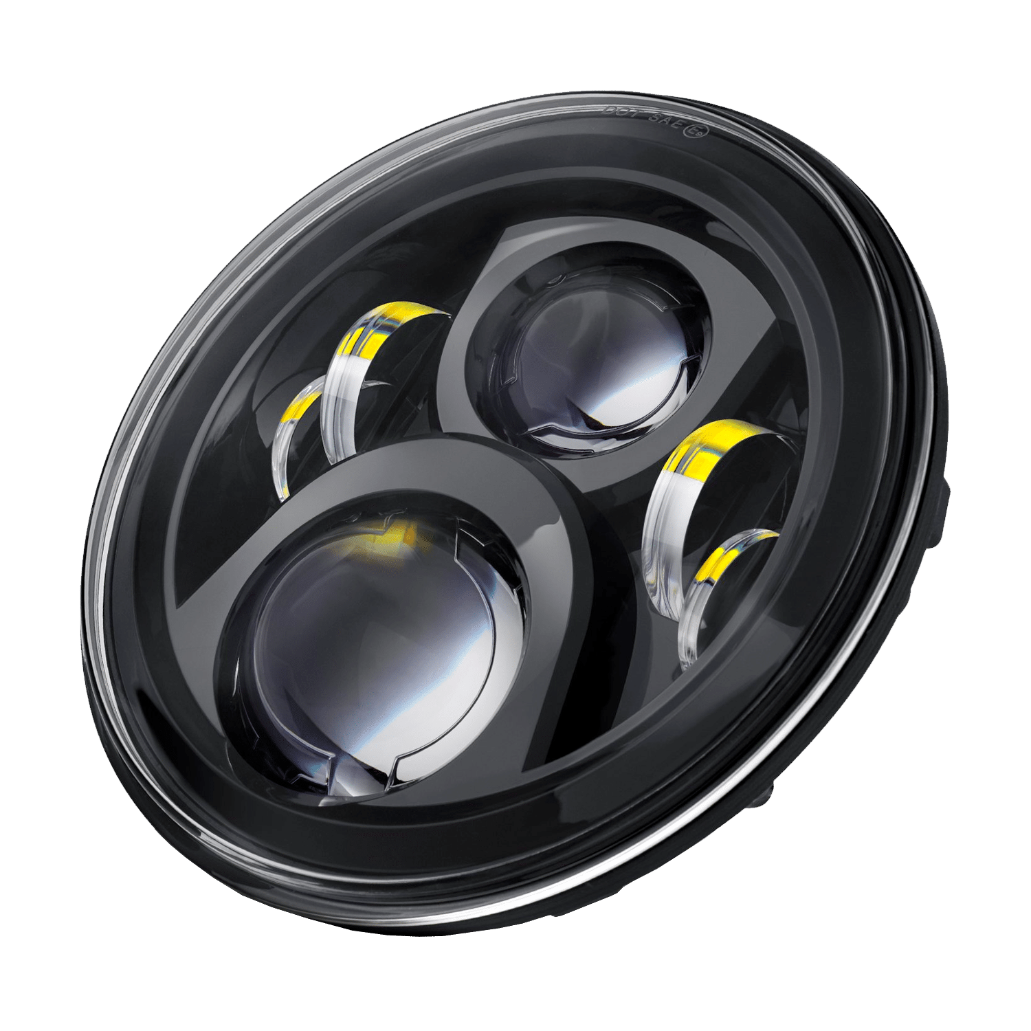 Lumen® - 7" Round Black Projector LED Headlights (H6024) - Image 2